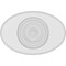 Ekena Millwork Standard Dalton Bullseye Rosette With Rounded Edge, 7"W x 4 3/4"H x 3/4"P ROSP070X048X075DAL04 - alternate 3